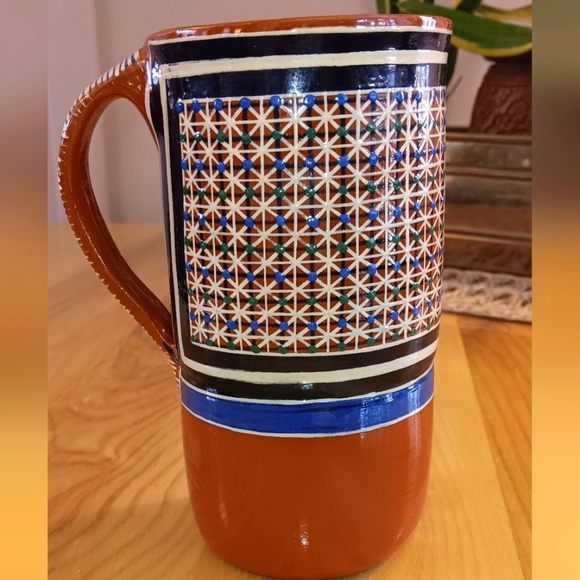 Tonala Mexico Pottery Handpainted Mug - Picture 1 of 5